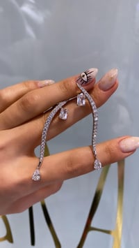 İthal Drop Dalgy Küpe