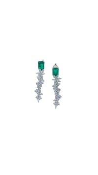 İthal Emerald Florys Quare Küpe
