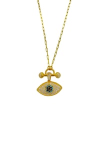 İthal Eyes Chain Kolye