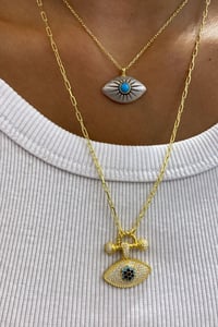 İthal Eyes Chain Kolye