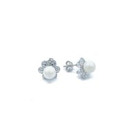 İthal Flowers Pearl Küpe