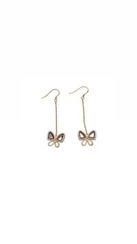 İthal Glass Butterfly Küpe