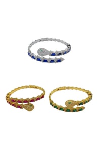 İthal Goldie  Baguette Snake Bilezik