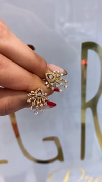 İthal Goldie Drop Tie Küpe