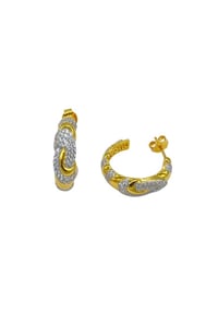 İthal Goldie Vintage Halka Küpe