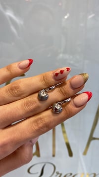 İthal İç İçe Geçmeli Carthie Küpe