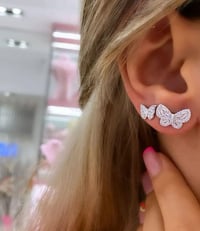 İthal Miny Butterfly Küpe