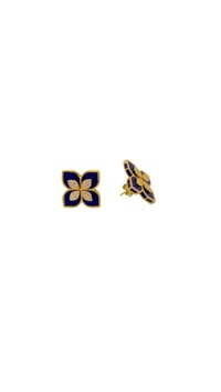 İthal Navy Clover Küpe