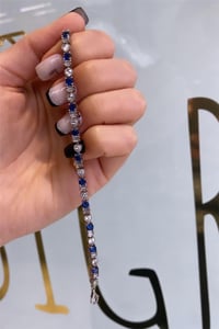 İthal Navy Sıralı Cuore Bileklik
