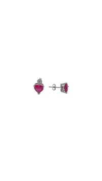 İthal Ruby Cuore Küpe