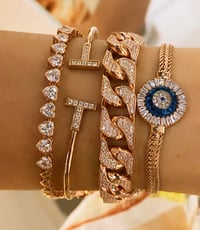 İthal Taşlı T Bilezik