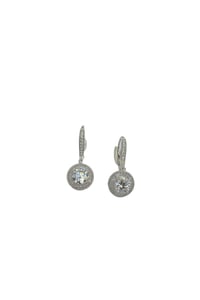 İthal Vip Seri Mozanite Baguette Tektaş Küpe