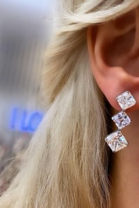 İthal  Vip Seri Mozanite Bakly Küpe