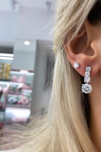 İthal Vip Seri Mozanite Froty Küpe