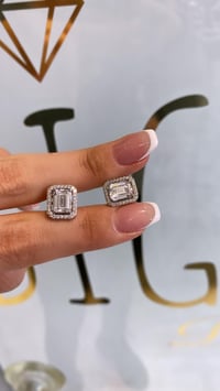 İthal Vip Seri Mozanite Küpe