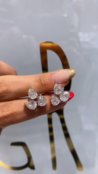 İthal Vip Seri Mozanite Tries Drop Küpe