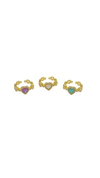 Opal Heart Yüzük