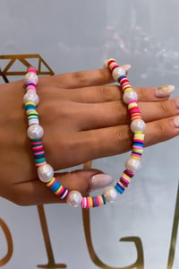 Rainbow Pearl Kolye