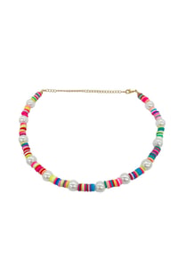 Rainbow Pearl Kolye