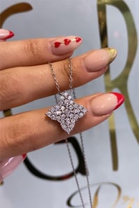 Taşlı Clover Kolye