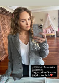 Top Top Tombul Harf Kolye