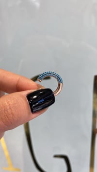 Turkuaz Taşlı Earcuff