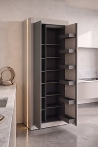Çok Amaçlı DolapAvm 24Nero Kiler 80 cm Montaj Dahil