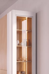Çok Amaçlı DolapAvm 24Nero Vitrin 45 cm Montaj Dahil