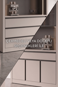 Kahve KöşesiAvm 24Nero Kahve Köşesi 130 cm Montaj Dahil