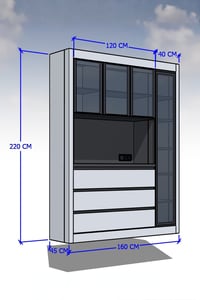 Kahve KöşesiAvm 24Nero Kahve Köşesi Multi 160 cm Montaj Dahil