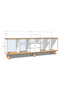 TV Sehpaları & ÜniteleriAvm 24Life TV Ünitesi %100 MDF