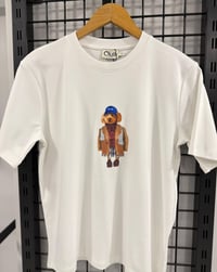  Köpek Baskılı Beyaz Tshirt