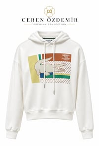 Baskılı Kapüşonlu Sweatshirt