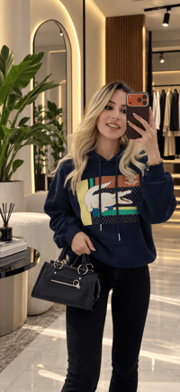 Baskılı Kapüşonlu Sweatshirt