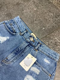 BClub Premium Destroy Jean Şort 