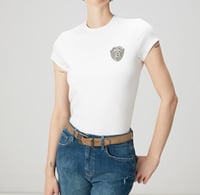 Beyaz Taşlı Tshirt