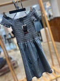 Boyundan Bağlamalı Denim Elbise(Tulum)