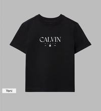 Ck Yazı Detaylı Siyah Tshirt 