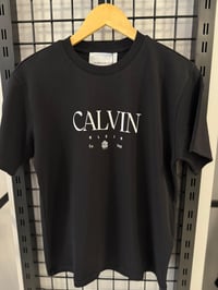 Ck Yazı Detaylı Siyah Tshirt 