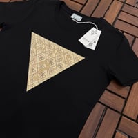 Gue Gold Logo Premium Siyah Tshirt