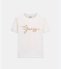 Gue Gold Script Logo Tshirt 