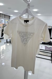 Gue Premium Beyaz Taşlı Tshirt