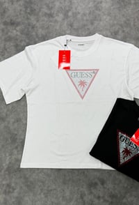 Gue Taşlı Üçgen Logo Tshirt 