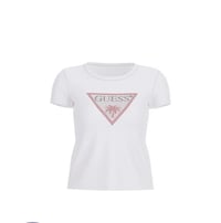 Gue Taşlı Üçgen Logo Tshirt 