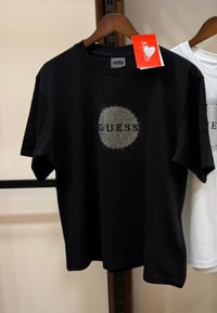 Gue Taşlı Yuvarlak Logolu Tshirt