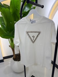 Gue Üçgen Marka Tshirt Beyaz