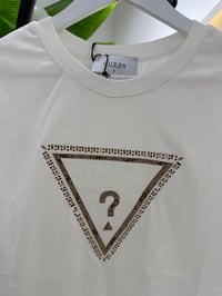 Gue Üçgen Marka Tshirt Beyaz