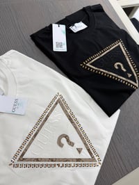 Gue Üçgen Marka Tshirt Beyaz
