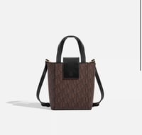 Kahve / Siyah Monogram Çanta