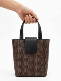 Kahve / Siyah Monogram Çanta